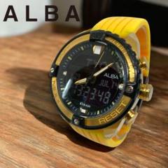KK062ꕤジャンク ALBA アナデジ ゴールド GMT クロノグラフのサムネイル