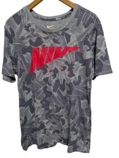 ♦Nike 迷彩柄 Tシャツ Lサイズ グレー/レッド