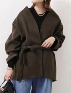 【新品タグ付き】 Ballsey ウールコート ショート丈 セール】 ウールパイルミルド ビルドネックショートコート