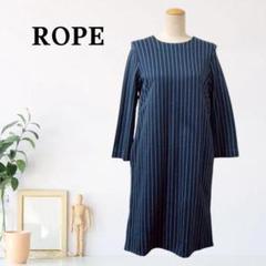 mm1703【M】ロペ ワンピース ピンストライプ ドロップショルダー