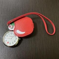 懐中時計 稼働品　深見東州 TOSHU　ワールドメイト りんご　時計　アナログ
