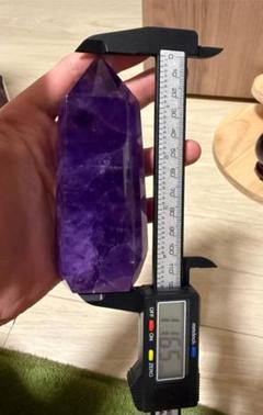 【一点物】約11.6cm アメジスト ポイント 原石 パワーストーン幸運を呼ぶ紫