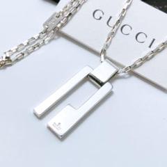 極美品 グッチ GUCCI 925 ネックレス シルバー メンズ OT430