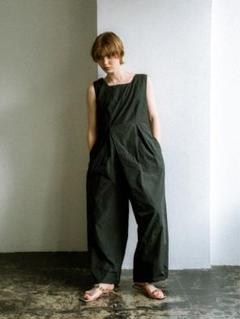 トレフル TREFLE+1 軽量タフタサロペット ブラック 01