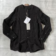 新品 by walid アンティーク コットン 刺子 ロングシャツ ジャケット