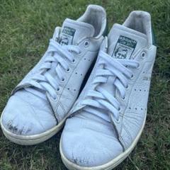 adidasアディダススタンスミス緑白25.5