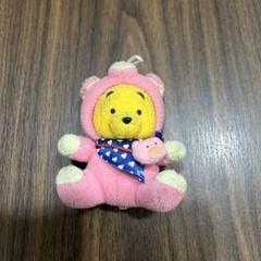 素敵でユニークな プーさん ぬいぐるみ かぶりもの 着ぐるみ 豚 ブタ ピンク キーホルダー・アクリルキーホルダー