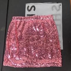ミュゲ 25ss新作スパンコールミニスカート ピンク M SHIEN スパンコール ミニ スカート ピンク - メルカリ