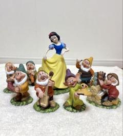 【希少】 白雪姫 7人の小人　加藤工芸　陶器　置物　ガーデンオーナメント　白雪姫 白雪姫と7人の小人たち 加藤工芸 陶器 ハンドメイド ガーデン