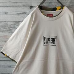 人気デザイン☆シュプリーム センターロゴ レイヤード 迷彩 Tシャツ 3L相当