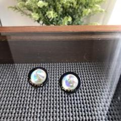 シャネル イヤリング ブラック&オーロラ 直営店購入