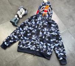 BAPE 青白迷彩 フード付きパーカー 2025年最新】迷彩 パーカー エイプの人気アイテム - メルカリ