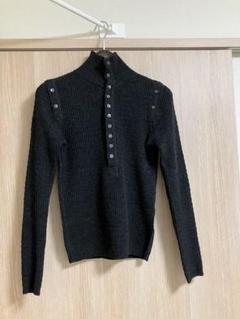 Dolce & Gabbana ハイネック ヘンリーニット ダークグレー 44 Dolce & Gabbana ハイネック ヘンリーニット ダークグレー 44