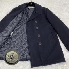 【美品】超希少 XXLサイズ 44 schott ショット ピーコート ブラック 美品】超希少 XXLサイズ 44 schott ショット ピーコート ブラック