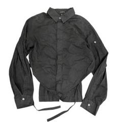 00初期 ANN DEMEULEMEESTER/短丈/ドレスシャツ/ブラック - メルカリ