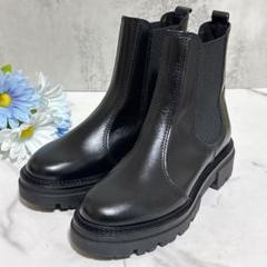 未使用級 エネス サイドゴアブーツ 厚底 レザー ブラック ショートブーツ 2025年最新】eness サイドゴアの人気アイテム - メルカリ