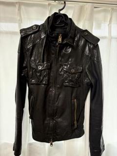 バッファローボブズ　ブラックライダースジャケット BUFFALO BOBS 革ジャン ライダース PHANTOM(ファントム)シープ