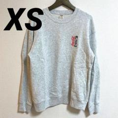 【美品】ユニクロ★XSサイズ★グレー キースヘリングコカコーラスウェットシャツ