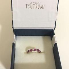 TSUTSUMI K10ピンクゴールド ルビーリング