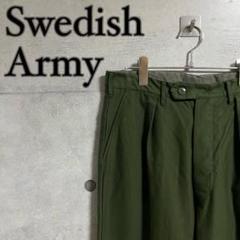 【美品】スウェーデン軍 C150 ユーティリティ パンツ グリーン ワークパンツ 美品】スウェーデン軍 C150 ユーティリティ パンツ グリーン