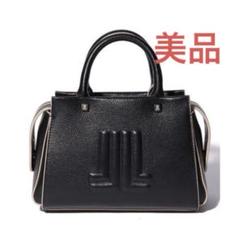 LANVIN en Bleu JLレザーミニトートバッグ 美品 2025年最新】ランバンオンブルー トートバッグ 2WAYミニトート