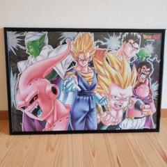 ドラゴンボール　パズル　1000ピース　完成品　額入り ドラゴンボールZジグゾーパズル超大集合1000ピースフレーム完成