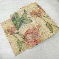 夏帯 名古屋帯 紗 枝振の花模様 織出し 八寸 正絹 着物 RO-3745 夏帯 名古屋帯 紗 枝振の花模様 織出し 八寸 正絹 着物 RO-3745