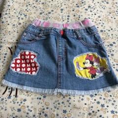 ベビードール　ミニーとデイジー デニムスカート　120 キッズ　女の子