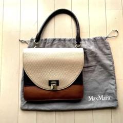 良品】MaxMara ハンドバッグ ミニボストンバッグ ターンロック