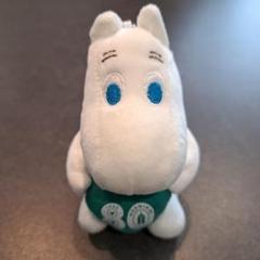 80周年限定 ムーミンロゴマスコット ぬいぐるみ ボールチェーンキーホルダー