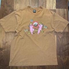 VTG 90’ OBEY エンジェルプリント Tシャツ ブラウン　L
