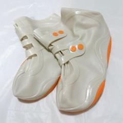 ✨靴カバー PVC防水 レインブーツカバー 防水 滑り止め 22-23cm