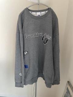 【NBA】ブルックリンネッツ　刺繍ロゴ入りスウェット
