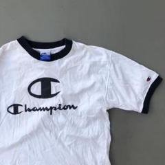 チャンピオンTシャツ リンガー Tシャツ authentic 90s 青タグ