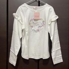 メゾピアノ　花ハートうさぎ長袖Ｔシャツ　ロンT トップス