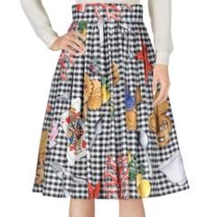 DOLCE&GABBANA出身デザイナー ハイウエスト変形2wayフレアスカート DOLCE&GABBANA出身デザイナー ハイウエスト変形2wayフレアスカート