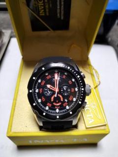 INVICTA クロノグラフ ゴールド ブラック 腕時計 メンズ 黒ゴールド デカくてゴツい インビクタ クォーツ