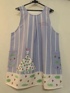 【新品】 くまのがっこう　わたしのワンピース　エプロン 3点セット　M〜Ｌ くまのがっこう・わたしのワンピース 保育士エプロン 新品 未