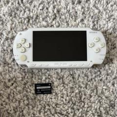 PSP ホワイト 本体 メモリースティック ジャンク