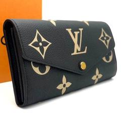 【極美品】現行モデル ルイヴィトン バイカラー ポルトフォイユ サラ 長財布