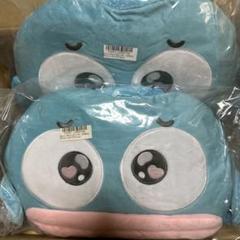ハンギョドン 水色クッション　エモきゅん　ダイカットフェイスクッション　2個