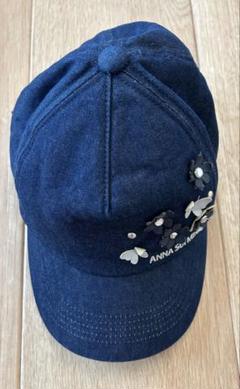 ANNA SUI MINI デニム生地インディゴブルー キャップ