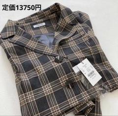 ジャケット　定価13750円　クロップドジャケット チェック柄 グレー系