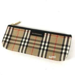 T05/097 未使用品 BURBERRY バーバリー ペンケース ノバチェック BURBERRY バーバリー ノバチェック ペンケース レディース