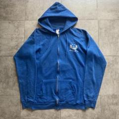 80s-90s ネイビーサーマルフルジップパーカー Lサイズ相当 ヴィンテージ 90s KING SIZE 裏サーマルジップパーカー | RIDDLE clothing
