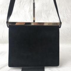 【希少】GUCCI ショルダーバッグ セミショルダー スエード ゴールド金具
