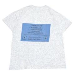 US企業 半袖Tシャツ 不動産サービス ロゴT 夏物古着l67①