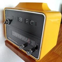 ザックス　ラジオ付き時計　SC-707 昭和レトロ ザックス ラジオ付き時計 SC-707 昭和レトロ - インテリア時計
