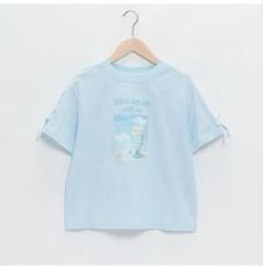 ★美品★ 袖レースアップミルクソーダTシャツ