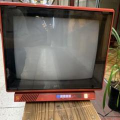 NEC カラーテレビジョン受信機　C-15z12v 赤色ブラウン管テレビ NEC カラーテレビジョン受信機 C-15z12v 赤色ブラウン管テレビ